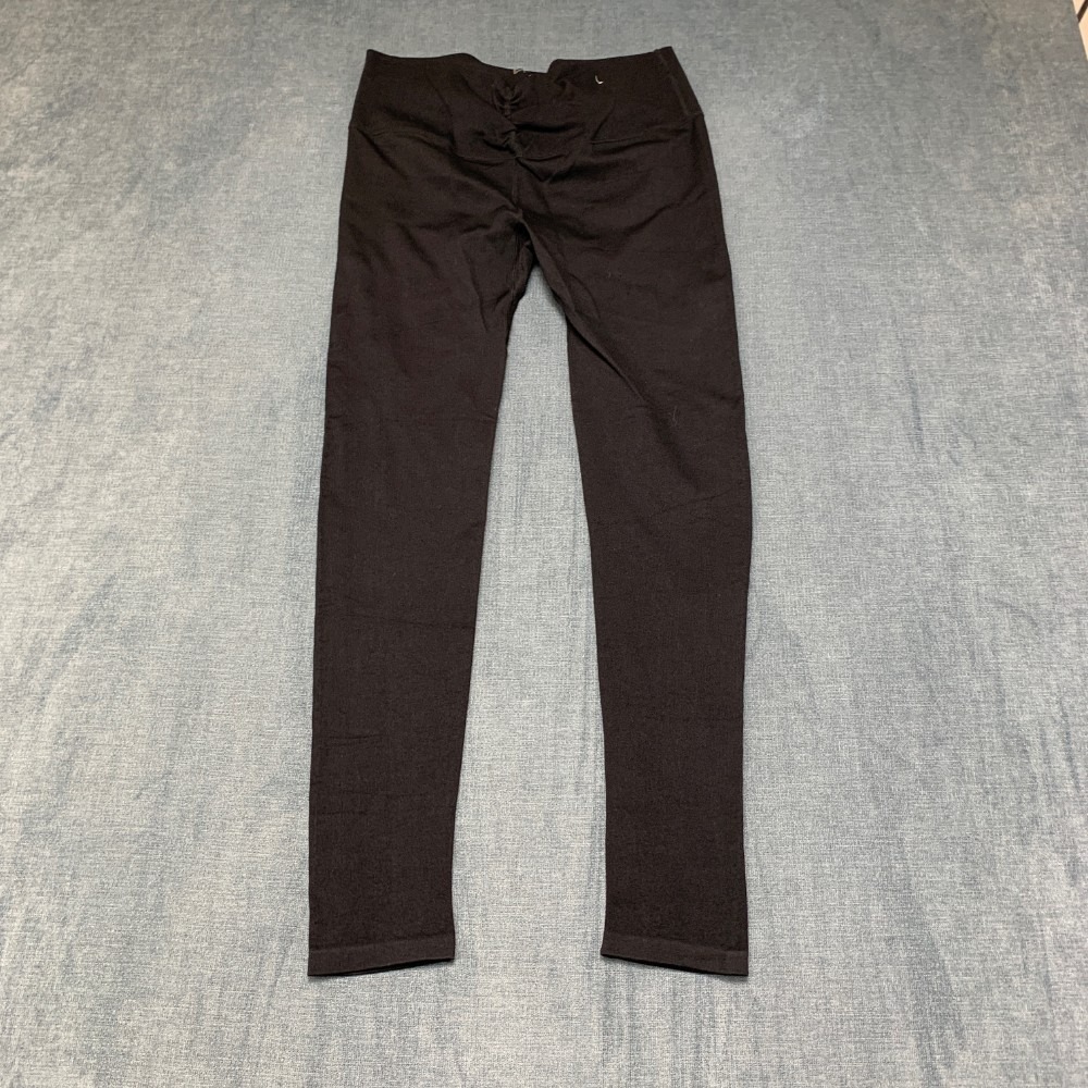 Forever 21 Leggings Womens Large 28x27.5 Black Skinny Yoga Gym Wear Performance